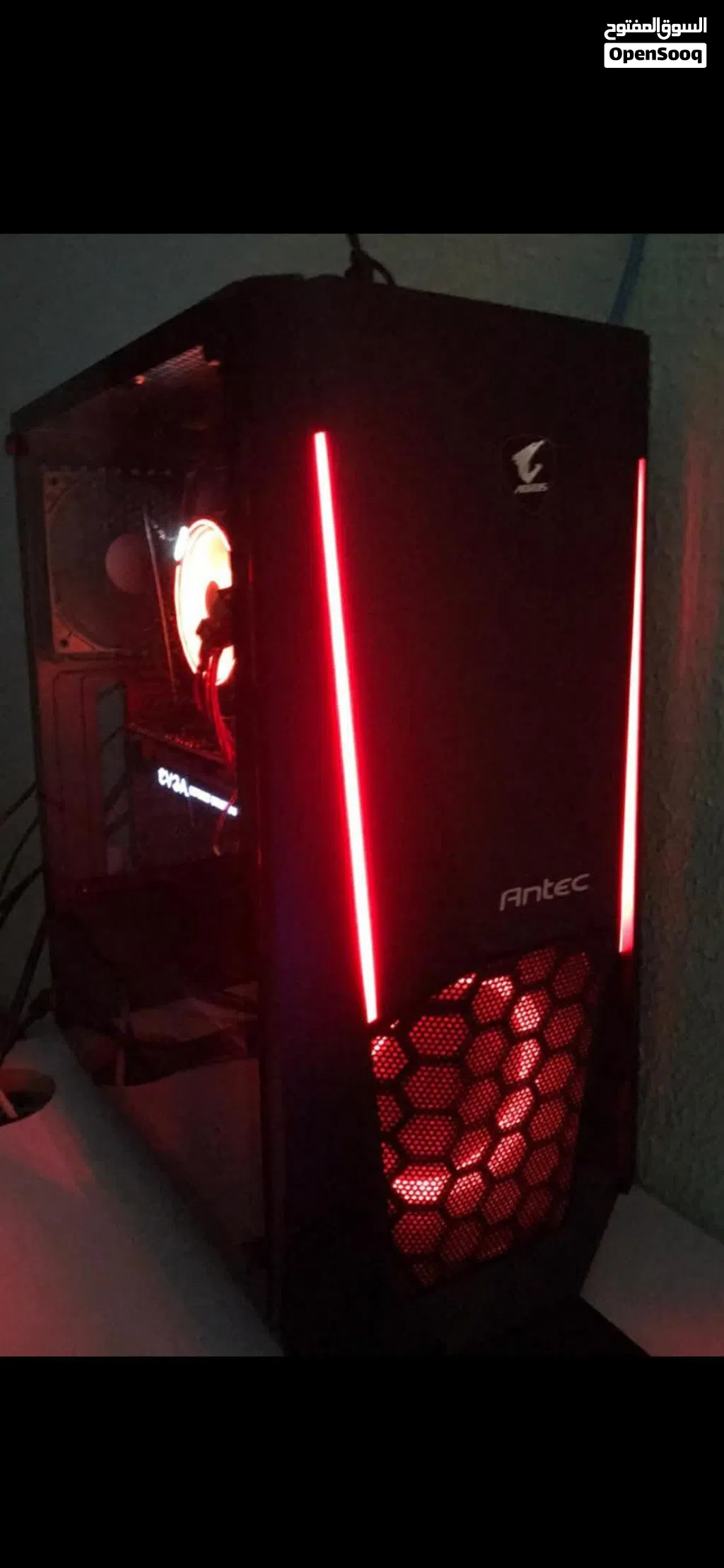 جهاز Gaming مواصفات قوية شبه جديد بحالة ممتازة معالج رايزنGtx 1070ti super clocked /16gb ram ddr4
