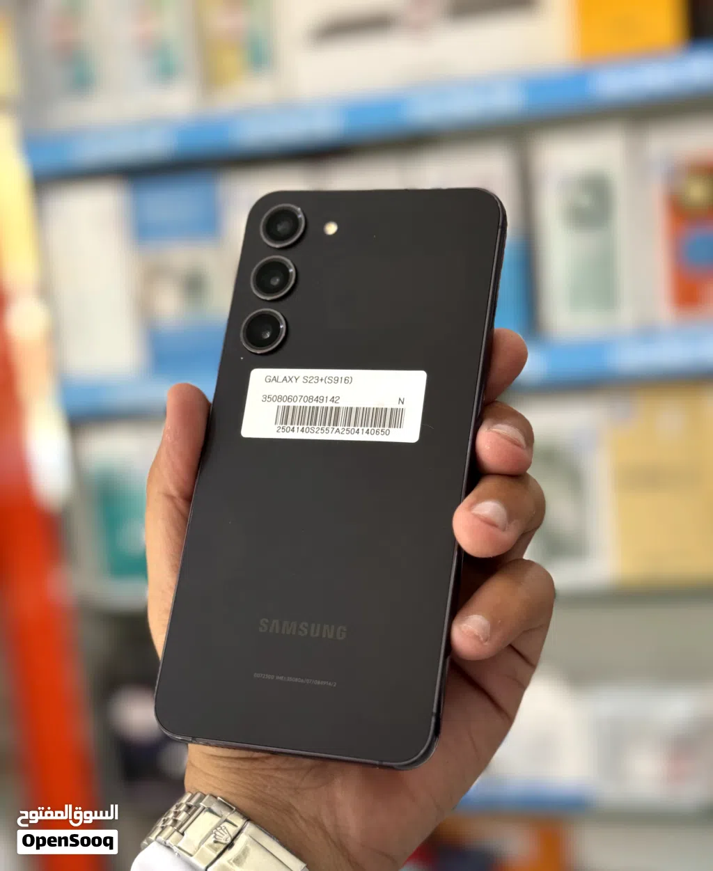 عرض خااص : Samsung S23 plus 256gb هاتف بحالة الوكالة بدون شموخ أو مشاكل مع ضمان و ملحقات بأقل سعر
