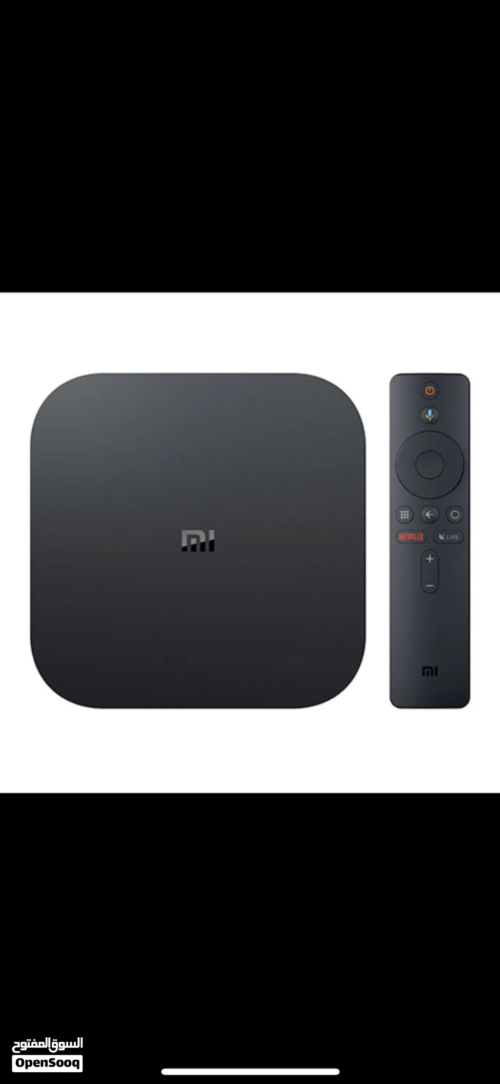 جهاز شاومي Mi Box شغال ممتاز مع اغراضه شاحن وريموت وصله اتش دي Xiaomi MiBox in excellent condition