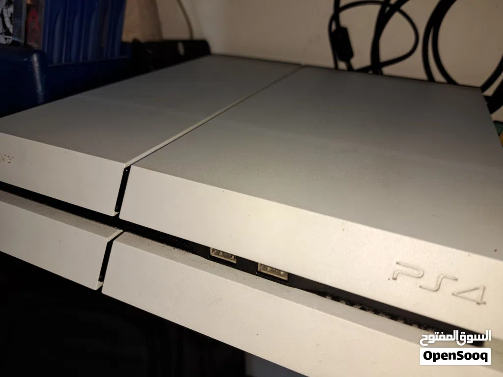 white PlayStation 4
