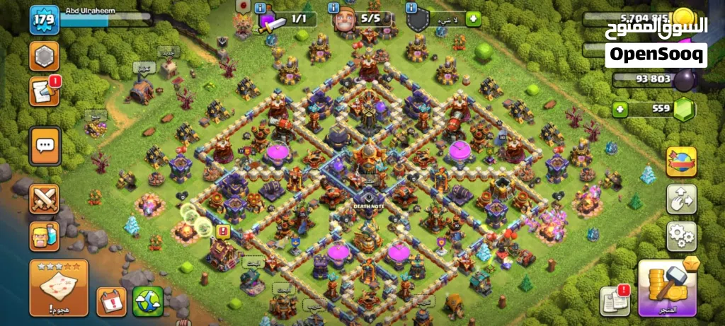 clash of clans account town 16