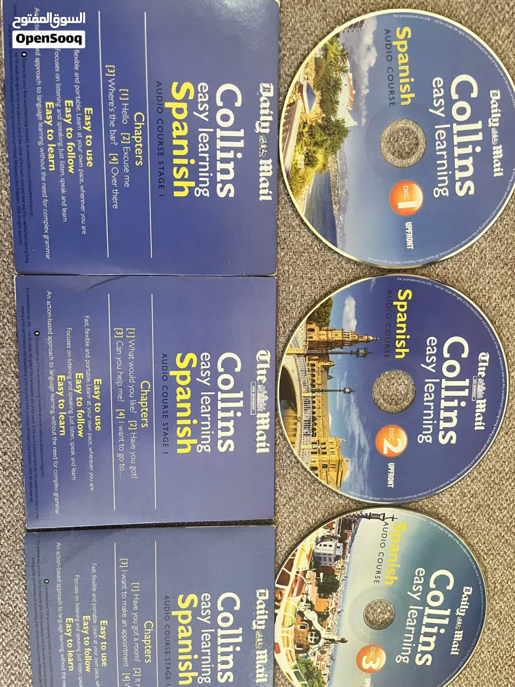 للبيع: مجموعة Collins Easy Learning Spanish Audio Course الأصلية (6 سيديات كاملة)