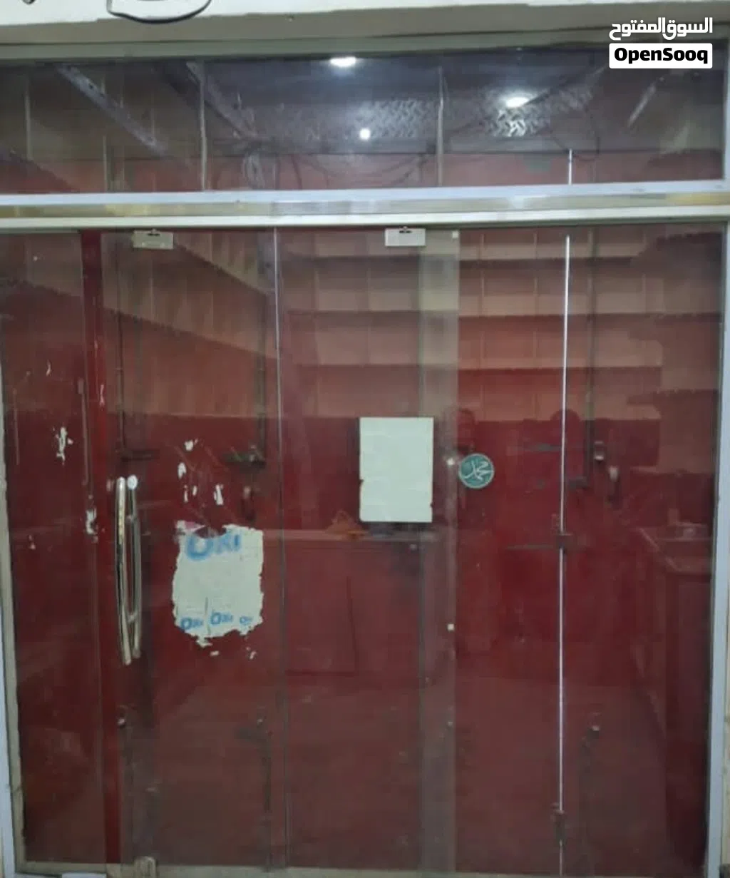 2 ابوب محل زجاج المنيو سحاب لا البيع