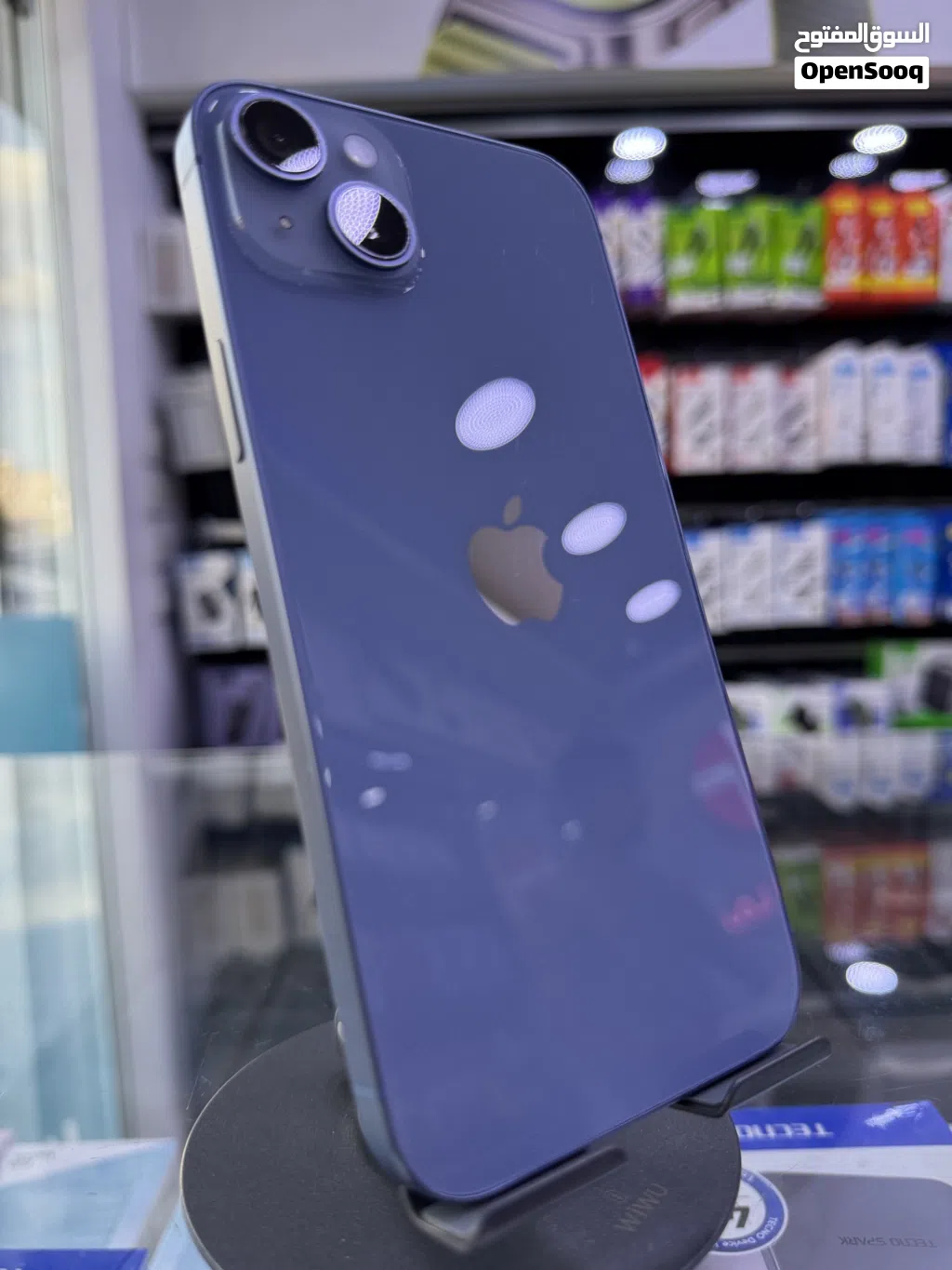iPhone 14 Plus (128) GB ايفون 14 بلس مستعمل بحالة جيدة جدا ( مغير بطارية جديدة اصلية من شركة HOCO