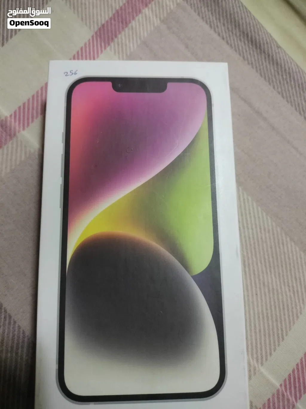 iPhone 14 capacity 256 with box changer caver glass pepar