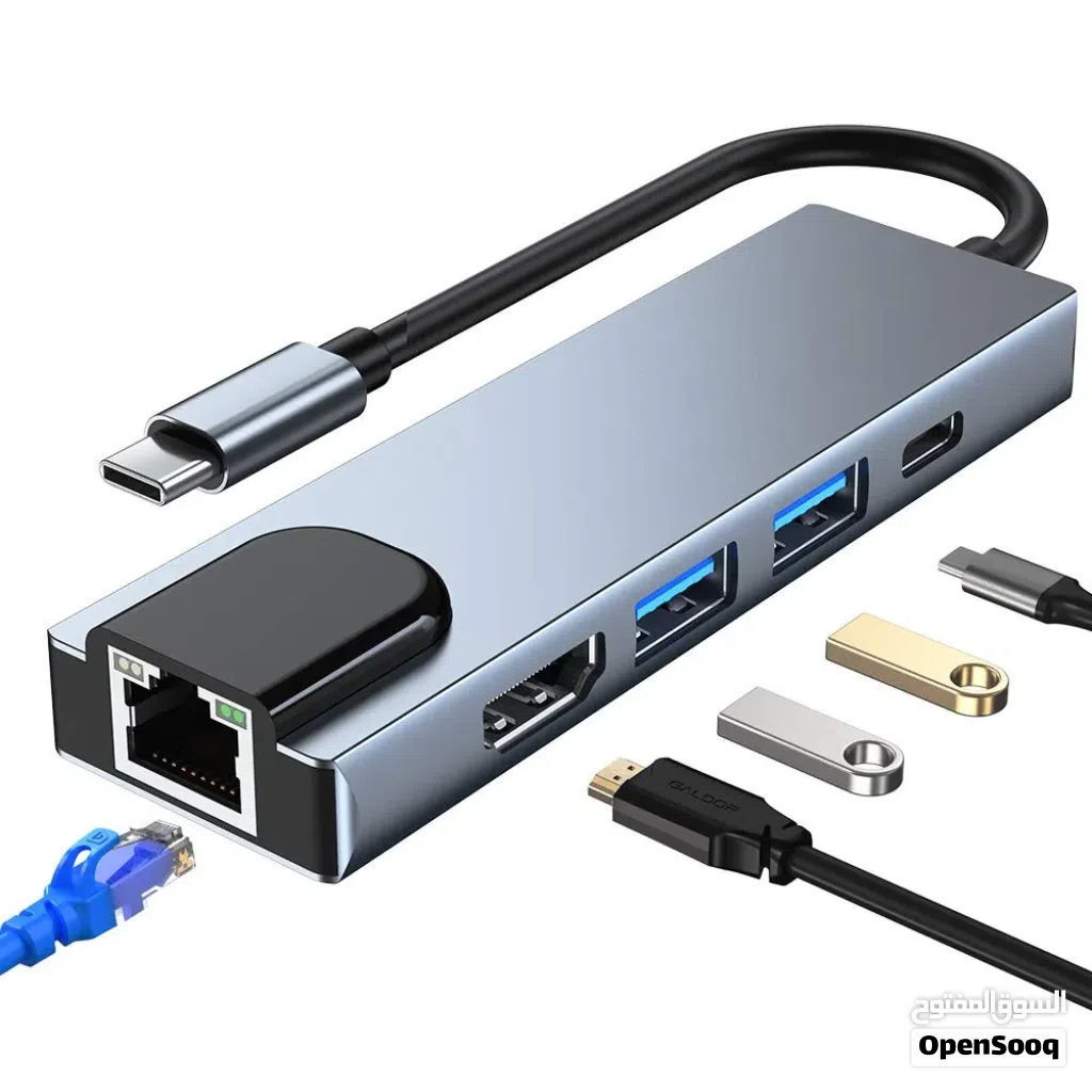 هب موزع محول 4K hdmiايثرنت usbc