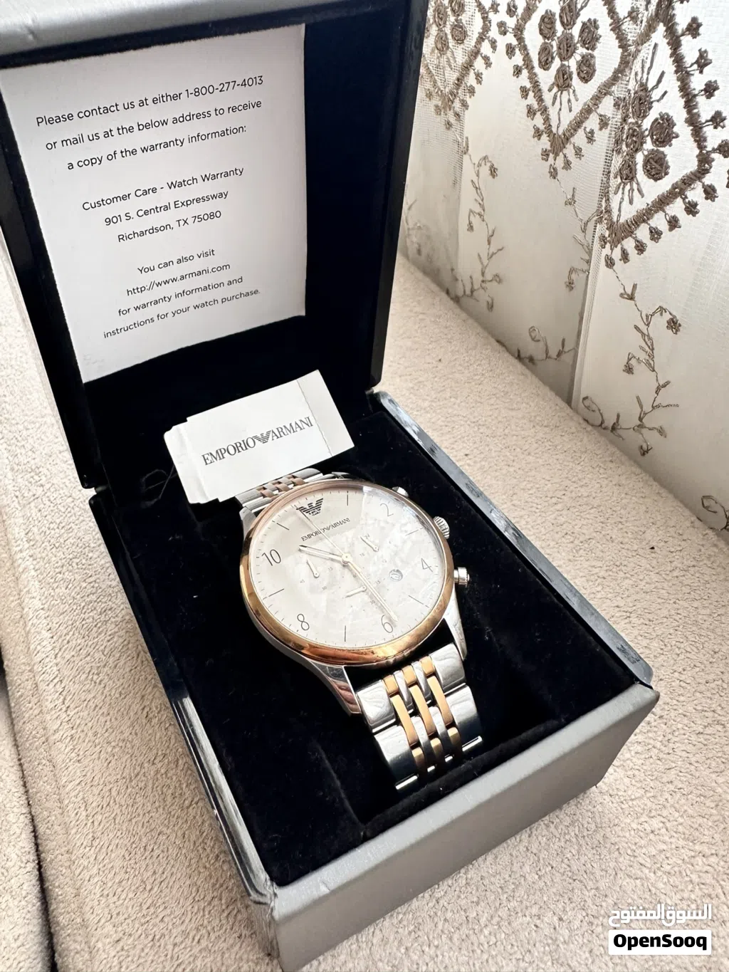 (Emporio Armani AR1864) ساعة إمبوريو أرماني أصلية جديدة تماما بالعلبة كاملة بسعر منافس