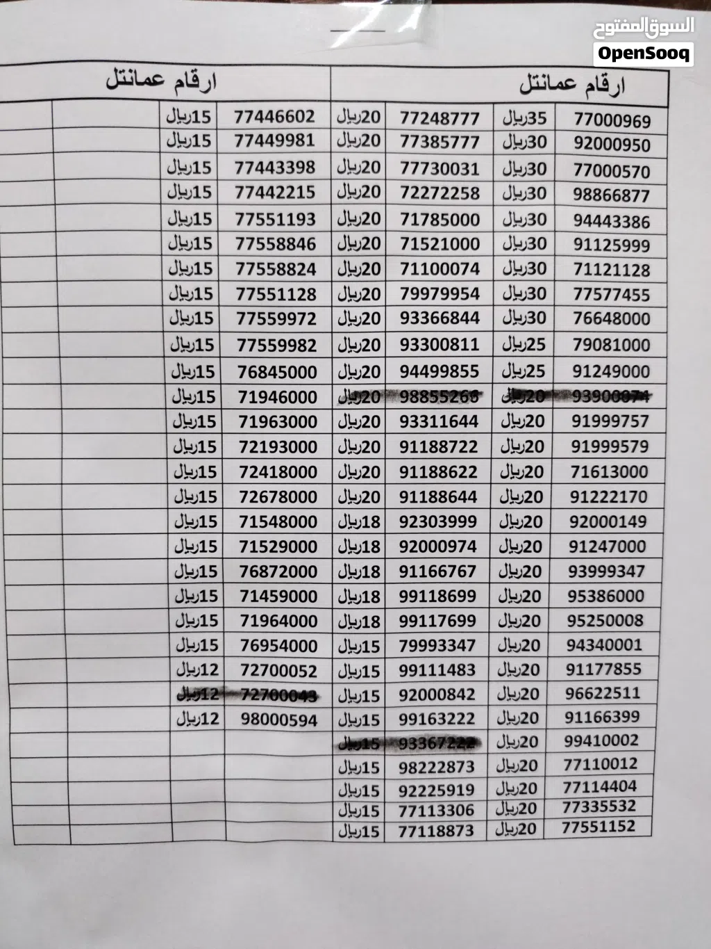 للبيع أرقام هواتف