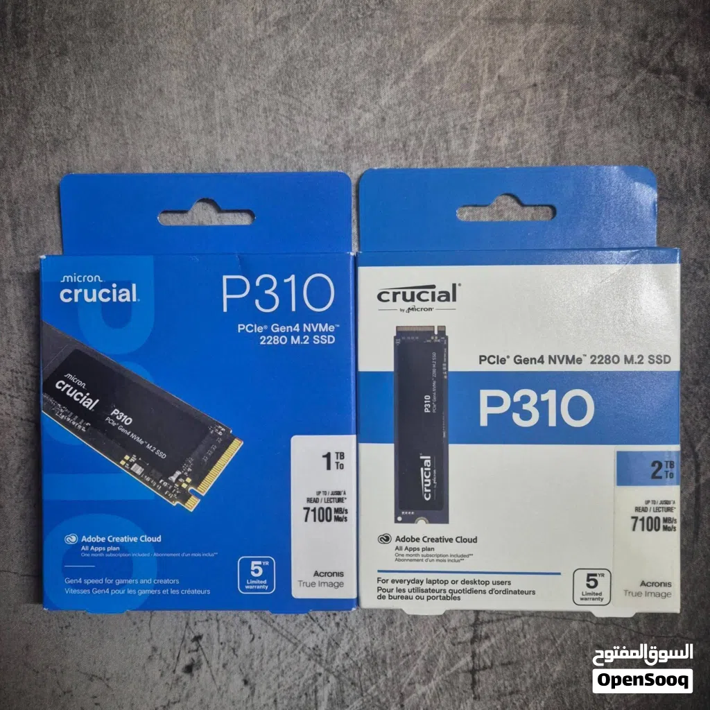 SSD Storage NVMe M.2 and External SSD سعات تخزين داخلية وهارديسك خارجي وميموري كارد