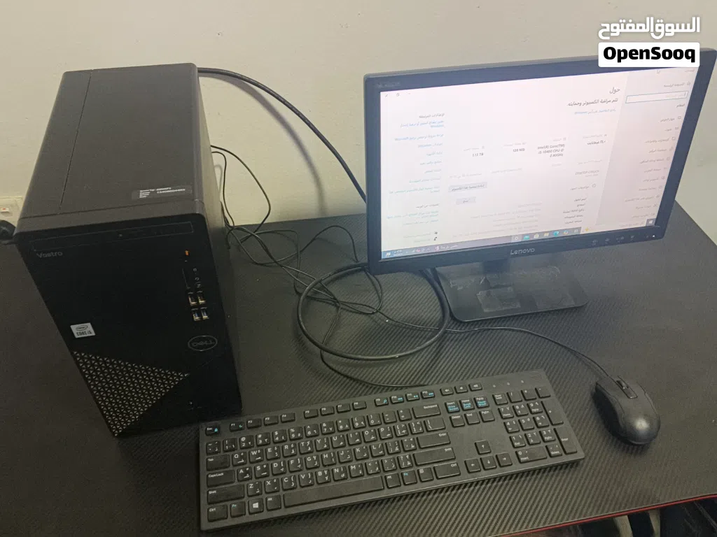 كمبيوتر مكتبي ديل نظيف بحالة استخدام خفيف