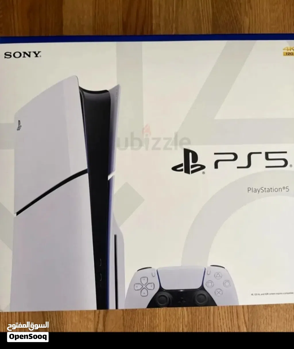 PS5 slim digital model with controller