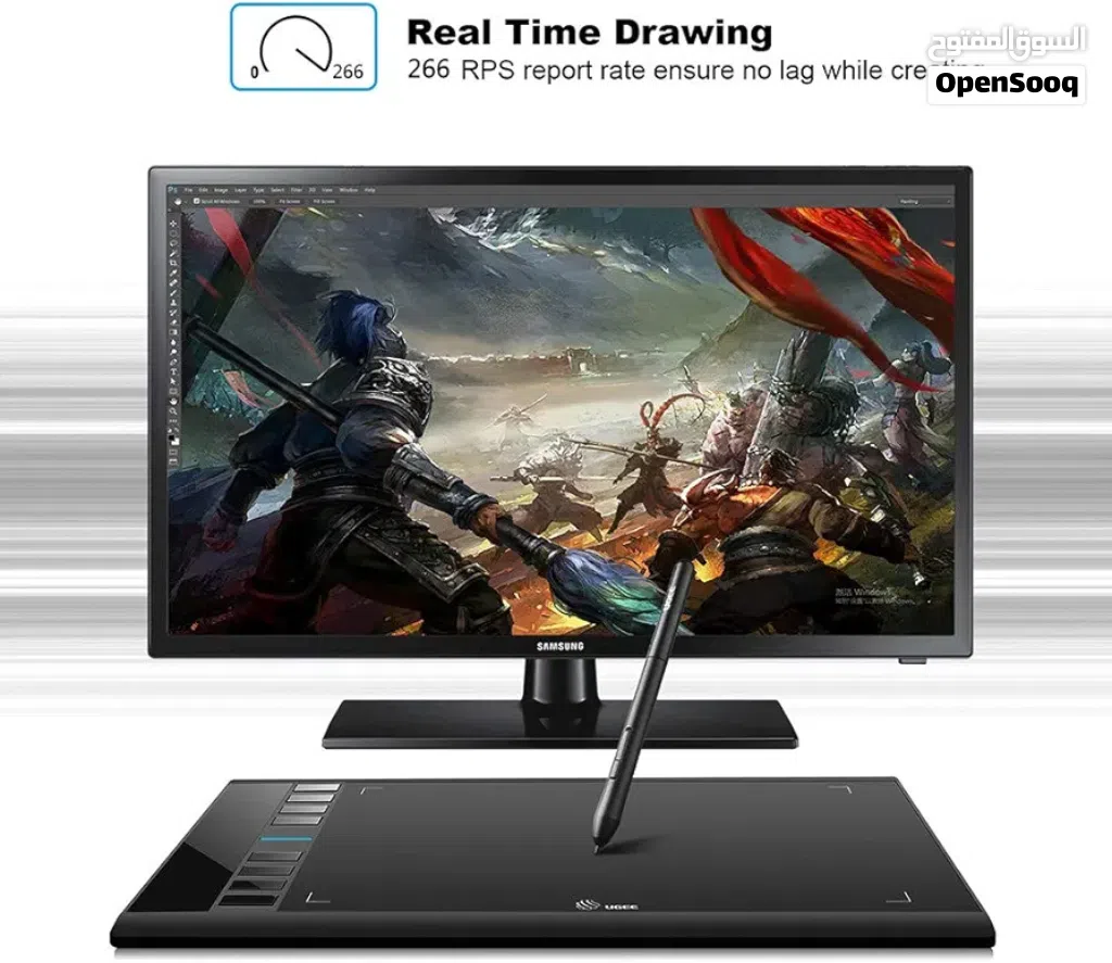 تاب الرسم UGEE M708 حجم كبيرجديدكامل الملحقات:
