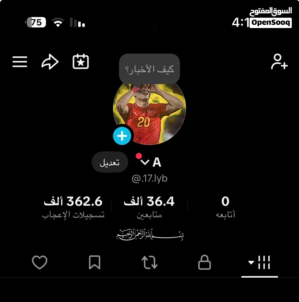 حساب تيك توك مضمون انشاء الله