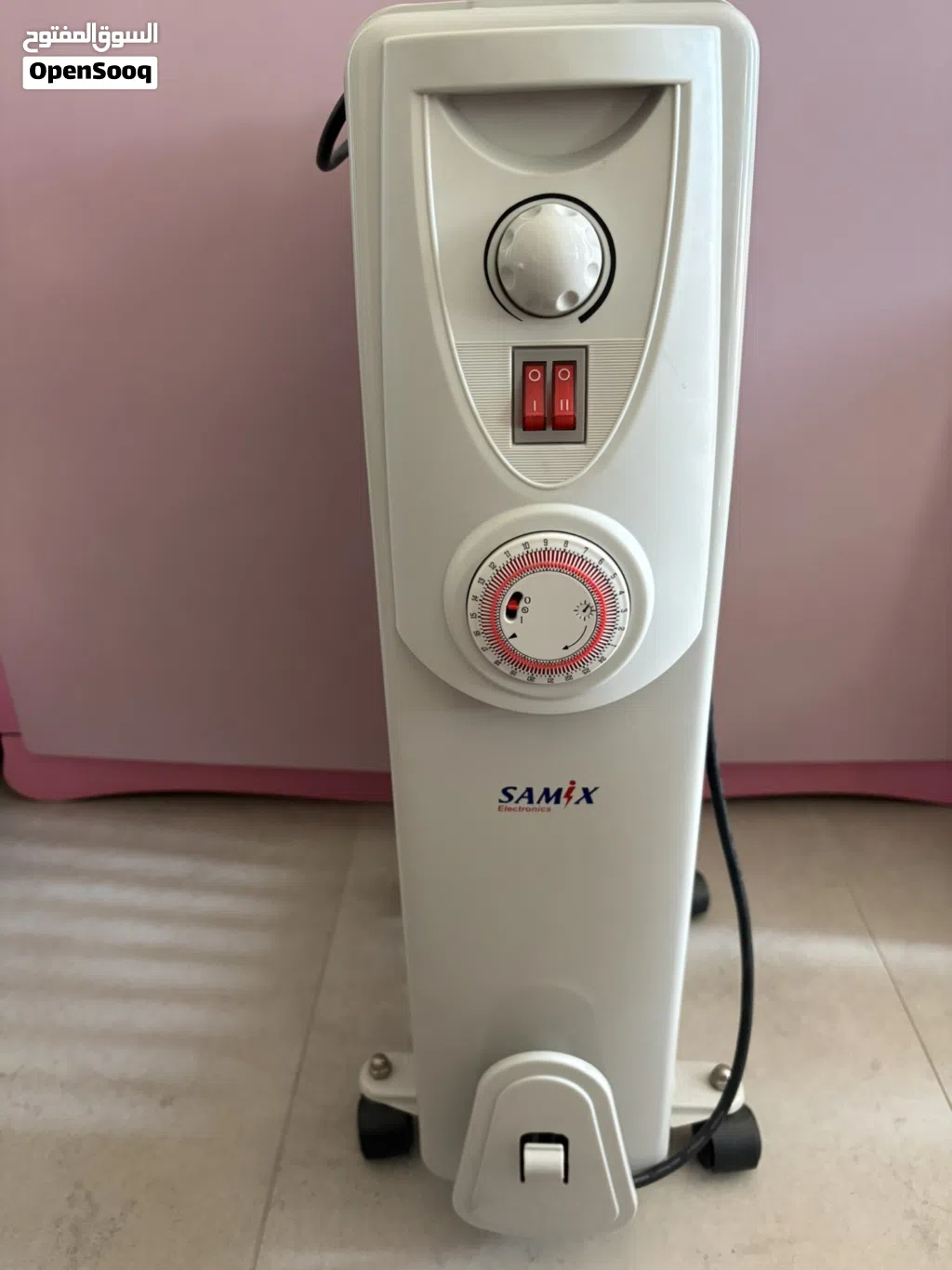Oil radiator with timer