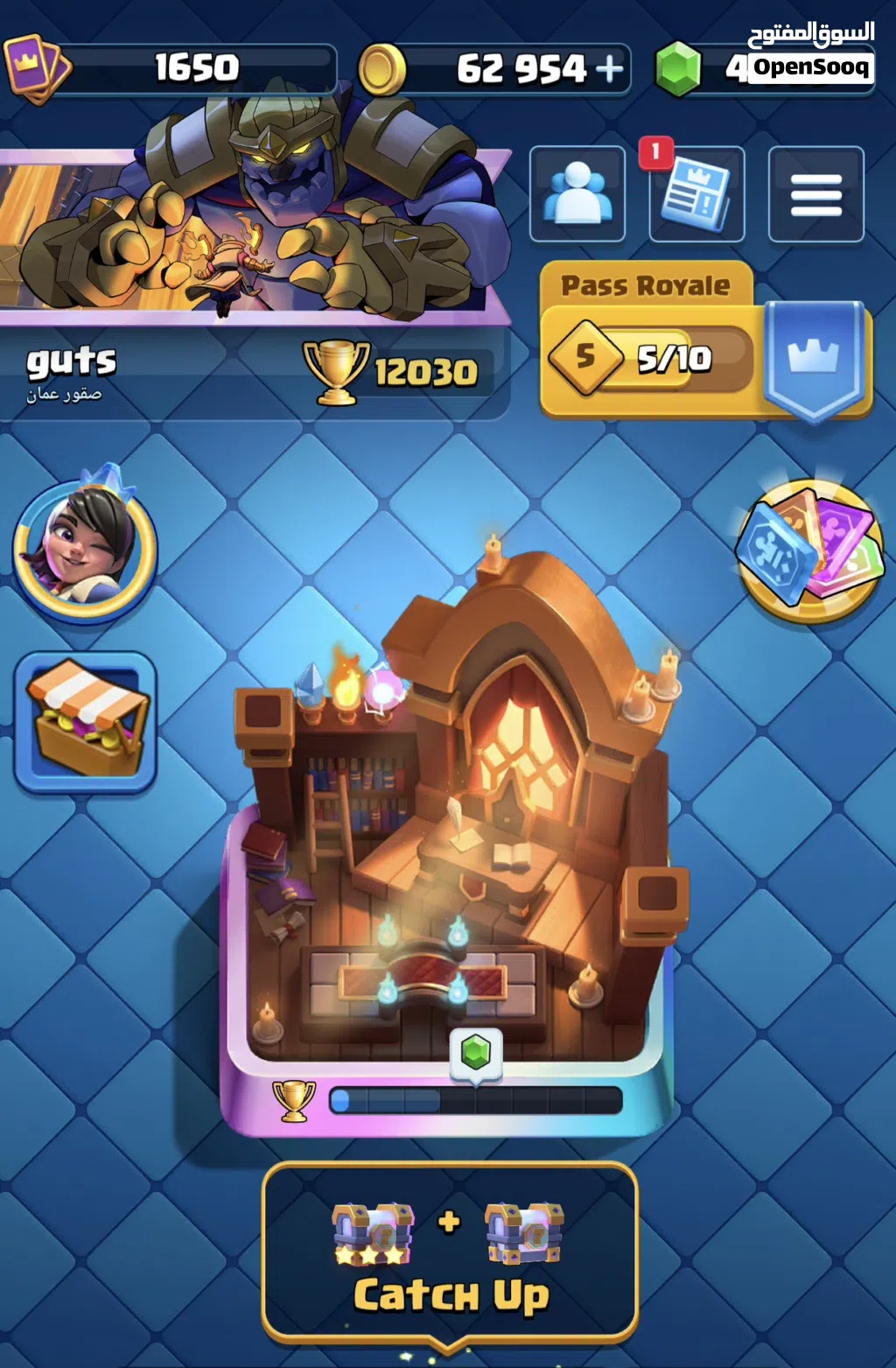 بيع حساب كلاش رويال فوق 12000 الف كأس وتقريبا 5000 جوهرة Arena 29 بسعر مناسب