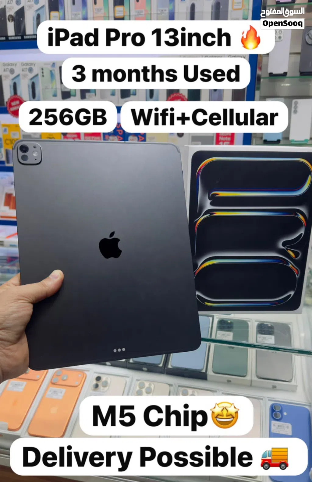 Apple ipad proM5 256Gb WiFi+Sim fantastic Less use Device Under Apple warranty