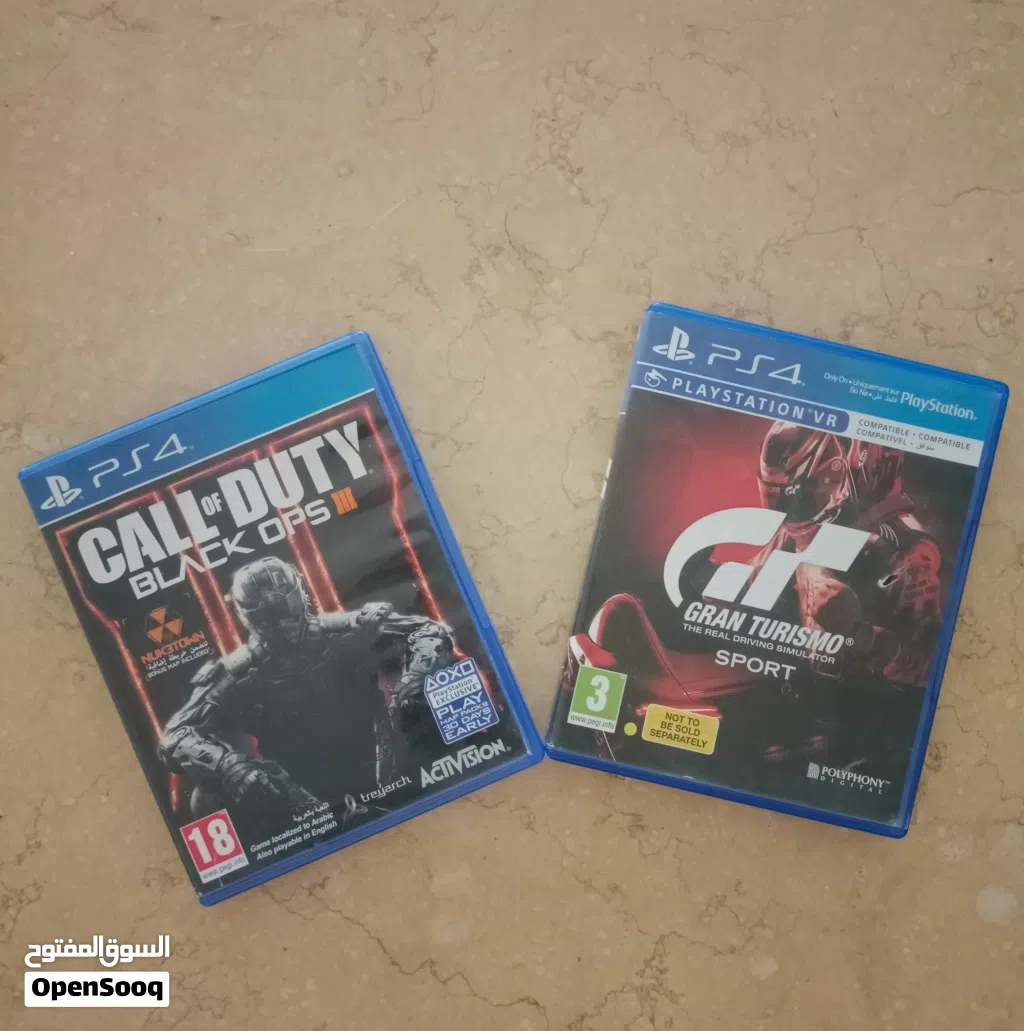 بيع اشرطة ،،،call of duty,,,gran Turismo،،السعر 6.5ريال عماني