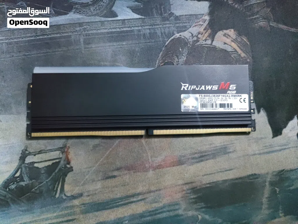 RAM G SKILL 16GB SINGLE KIT 6000mhz رايده 250 الف وبي مجال