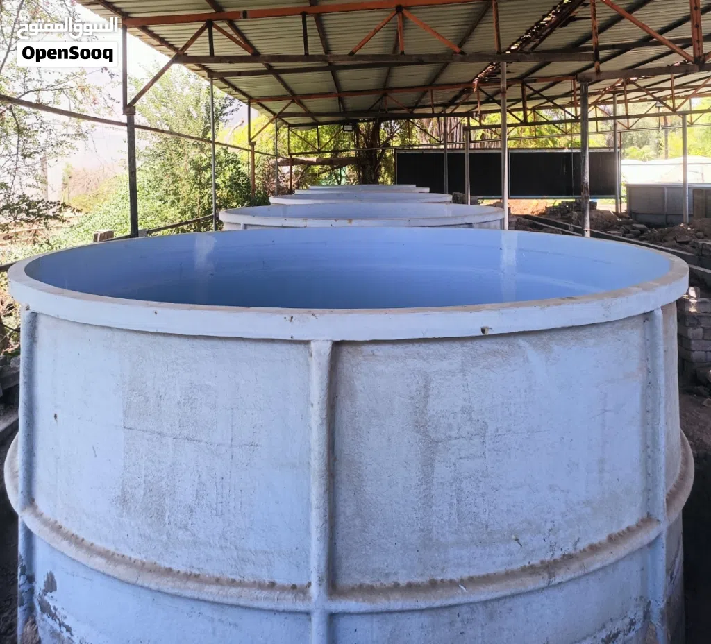 FOR SALE: FRP Fish Farming Tanks for Aquaculture / RAS System Quantity: 10pcs 10,000