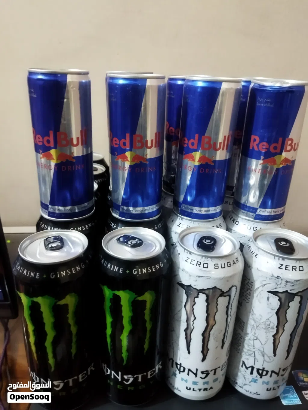 (Monster & red bull) energy drinks bundle