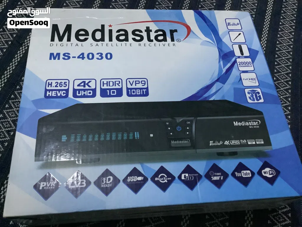 رسيفر ميديا ستار 4k استعمال نضيف سيرفر فوريفر منتهي