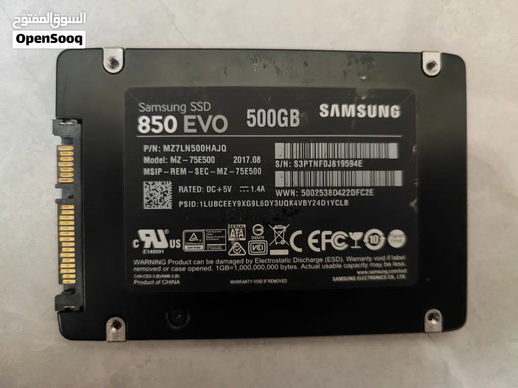 SAMSUNG 850 EVO SSD 500GB