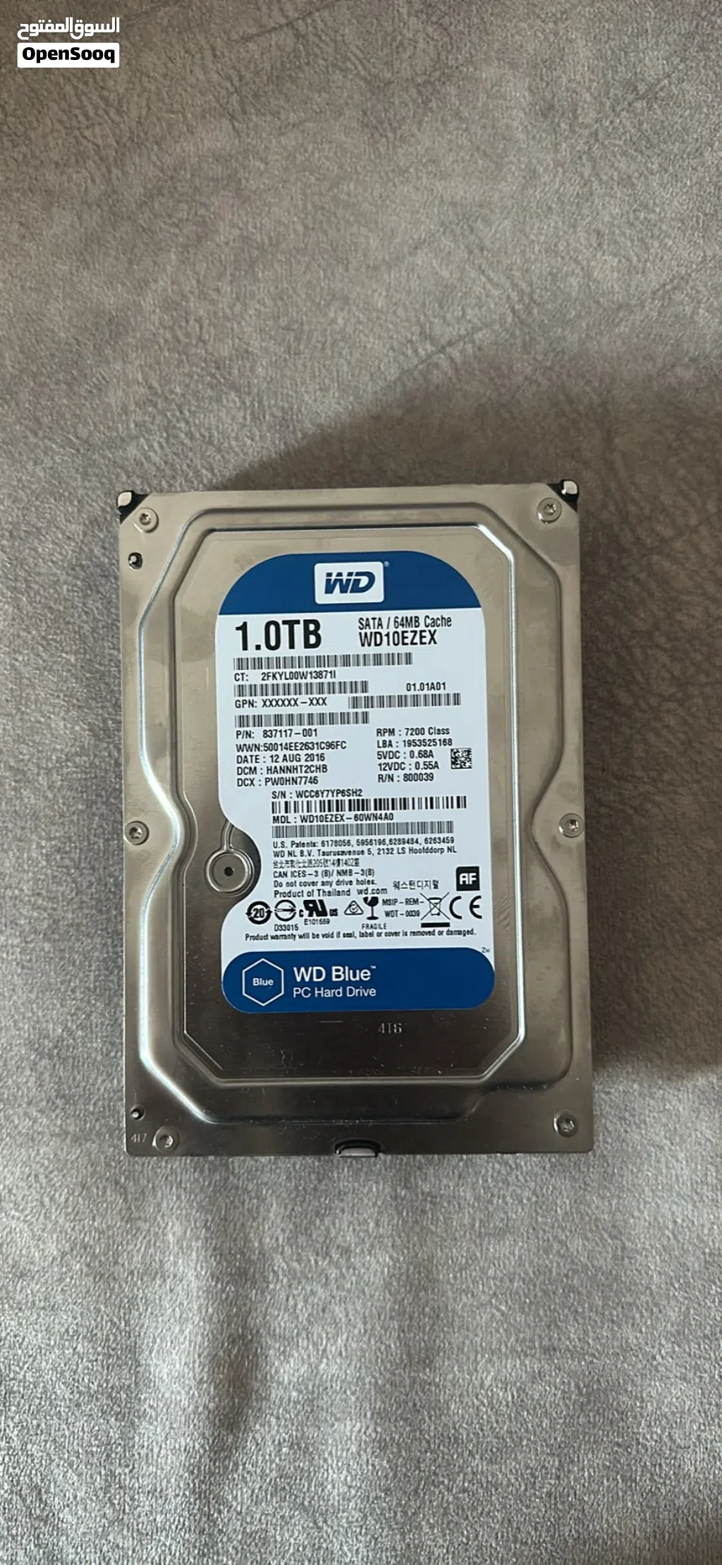 WD HARD DRIVE 1TB FOR SALE