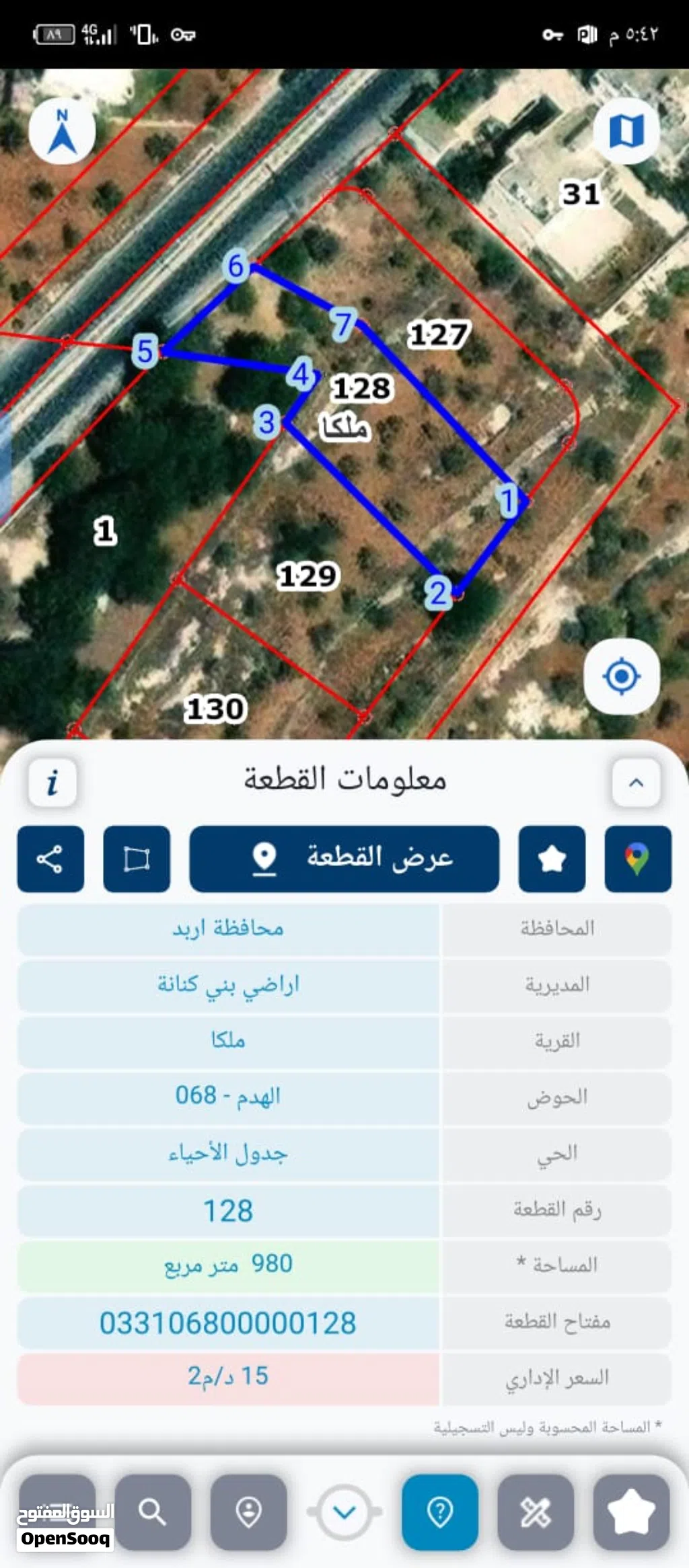 من اراضي ملكا
