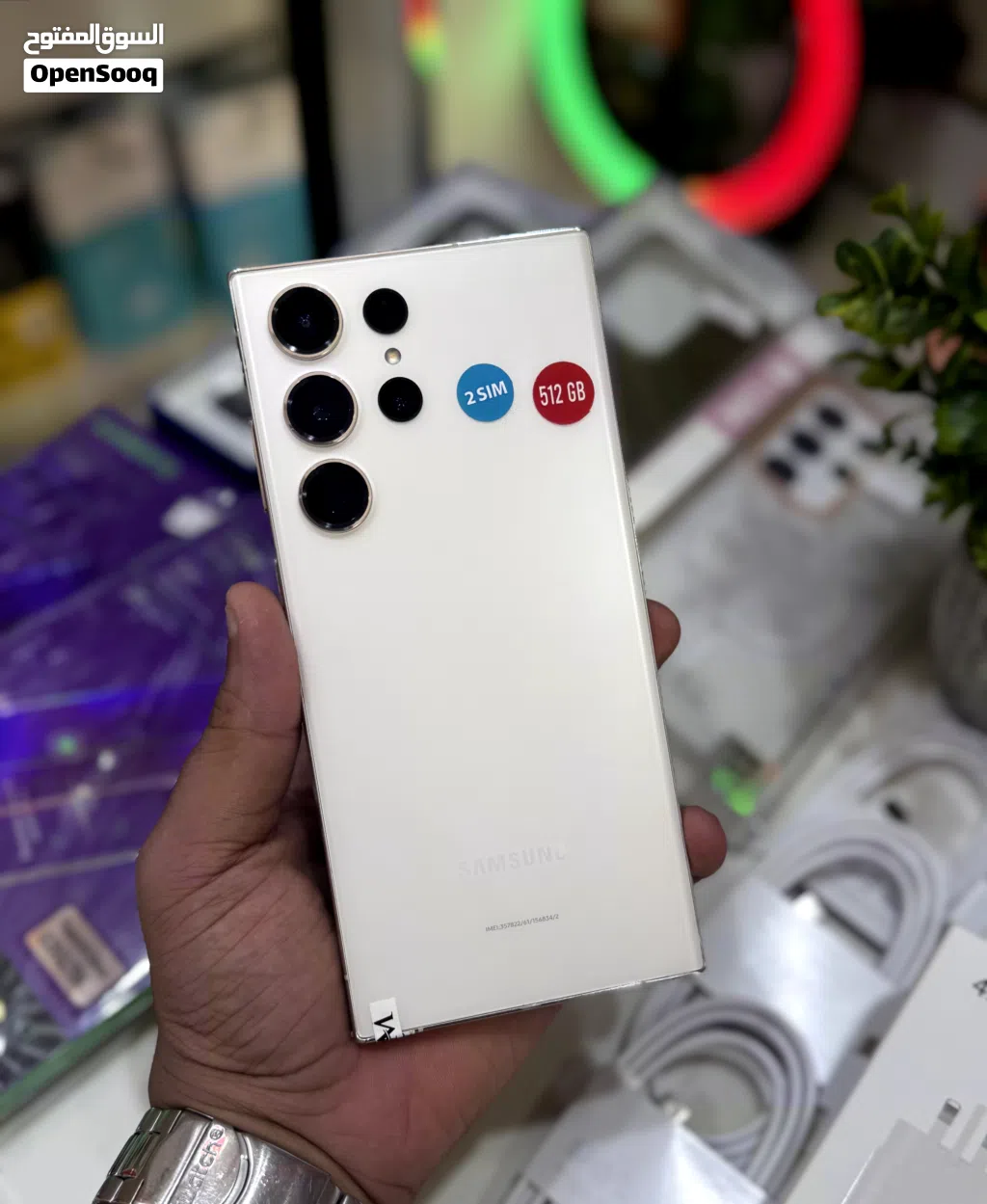 عرض خاص : Samsung S23 ultra 512gb بالذاكرة العملاقة - شريحتين - شرق أوسط الهواتف بحالة الوكالة