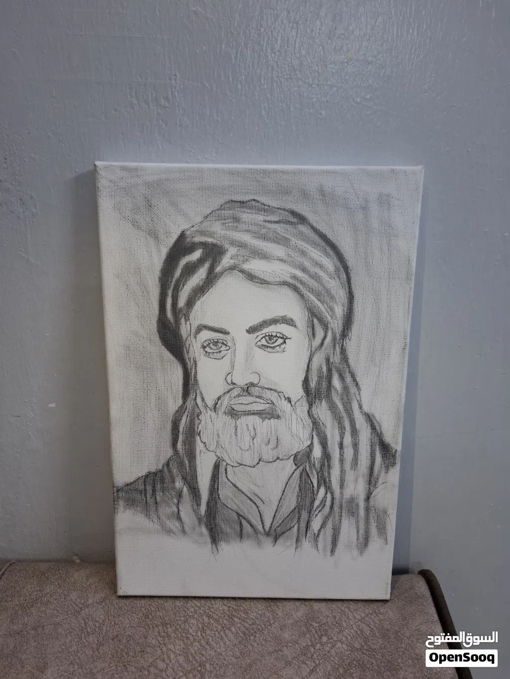 لوحة فنيه تجسد صورة الامام (علي عليه السلام )