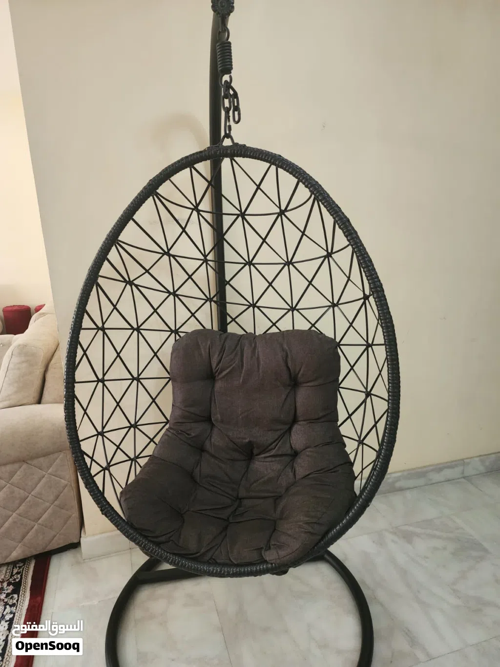 Pan Emirates Hanging Egg Swing Chair with Cushion
