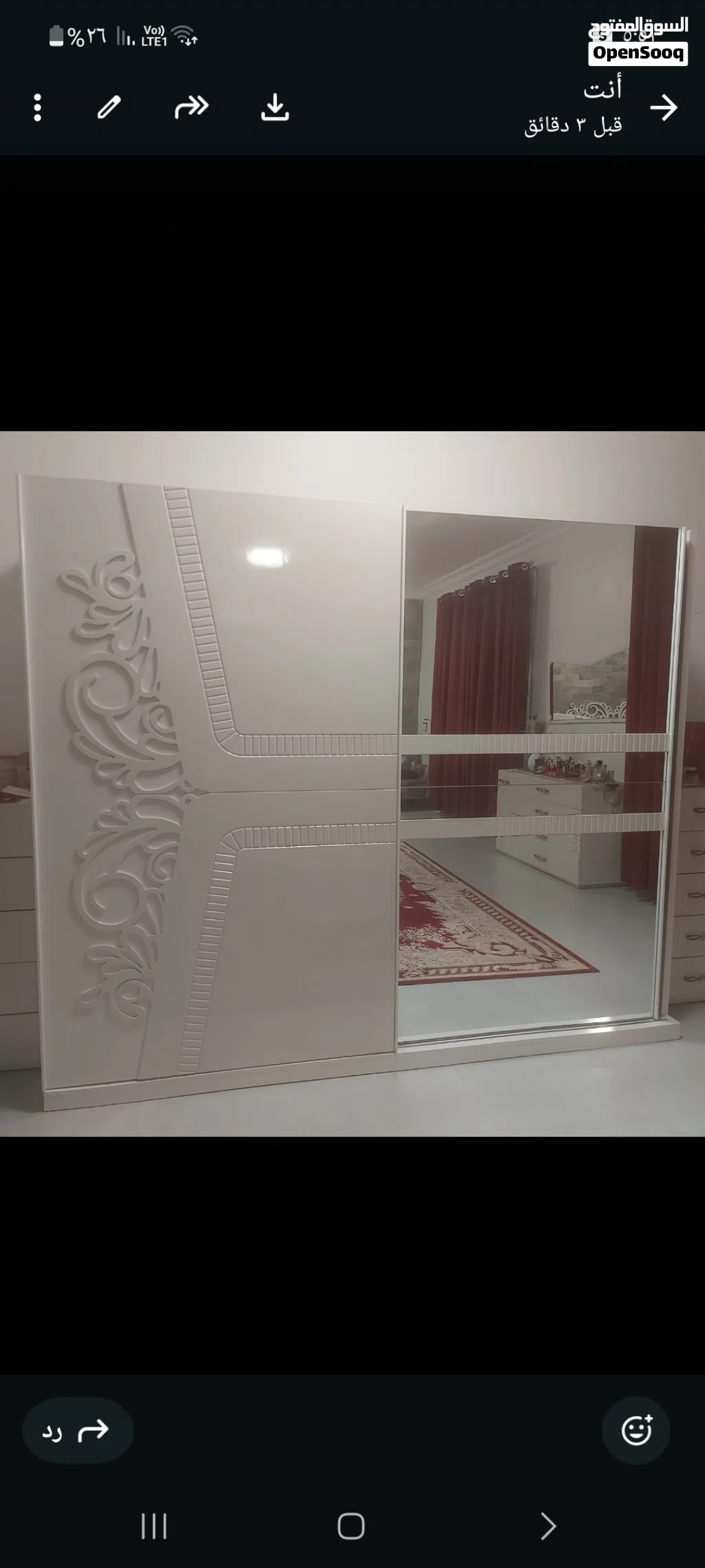 دولاب ملابس بحاله ممتازة جدا
