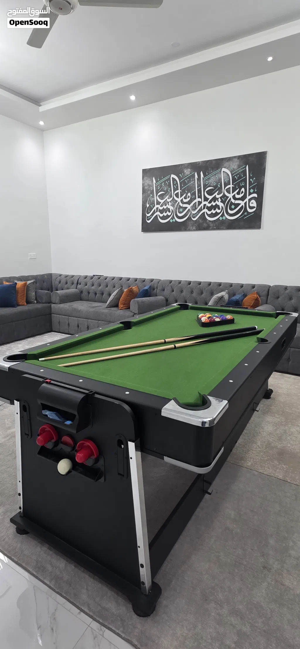 للبيع طاولة بليارد و هوكي وتنس طاوله 3في1