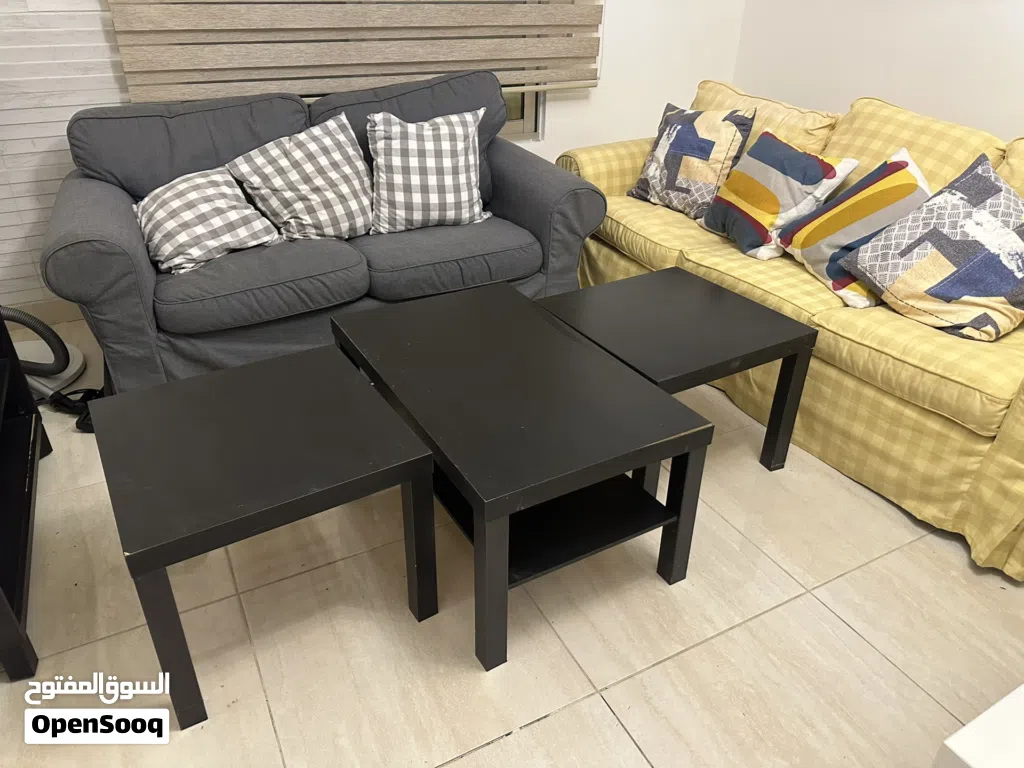 طقم كنب ثلاثية و مزدوجة للبيع