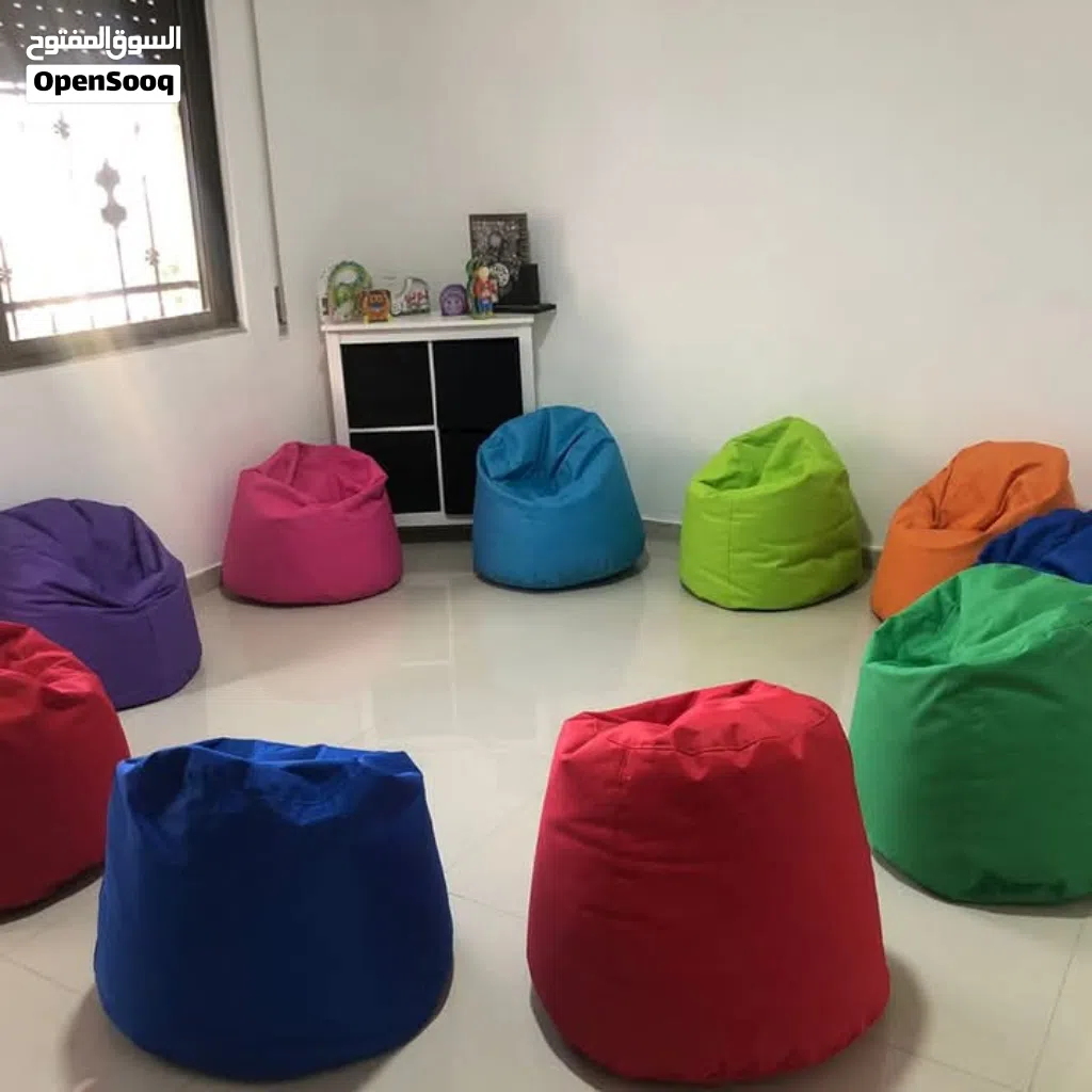 بفات بين باق bean bag مقاعد قماش ووتر بروف محشو بوليسترين. خدمة التوصيل لجميع المحافظات
