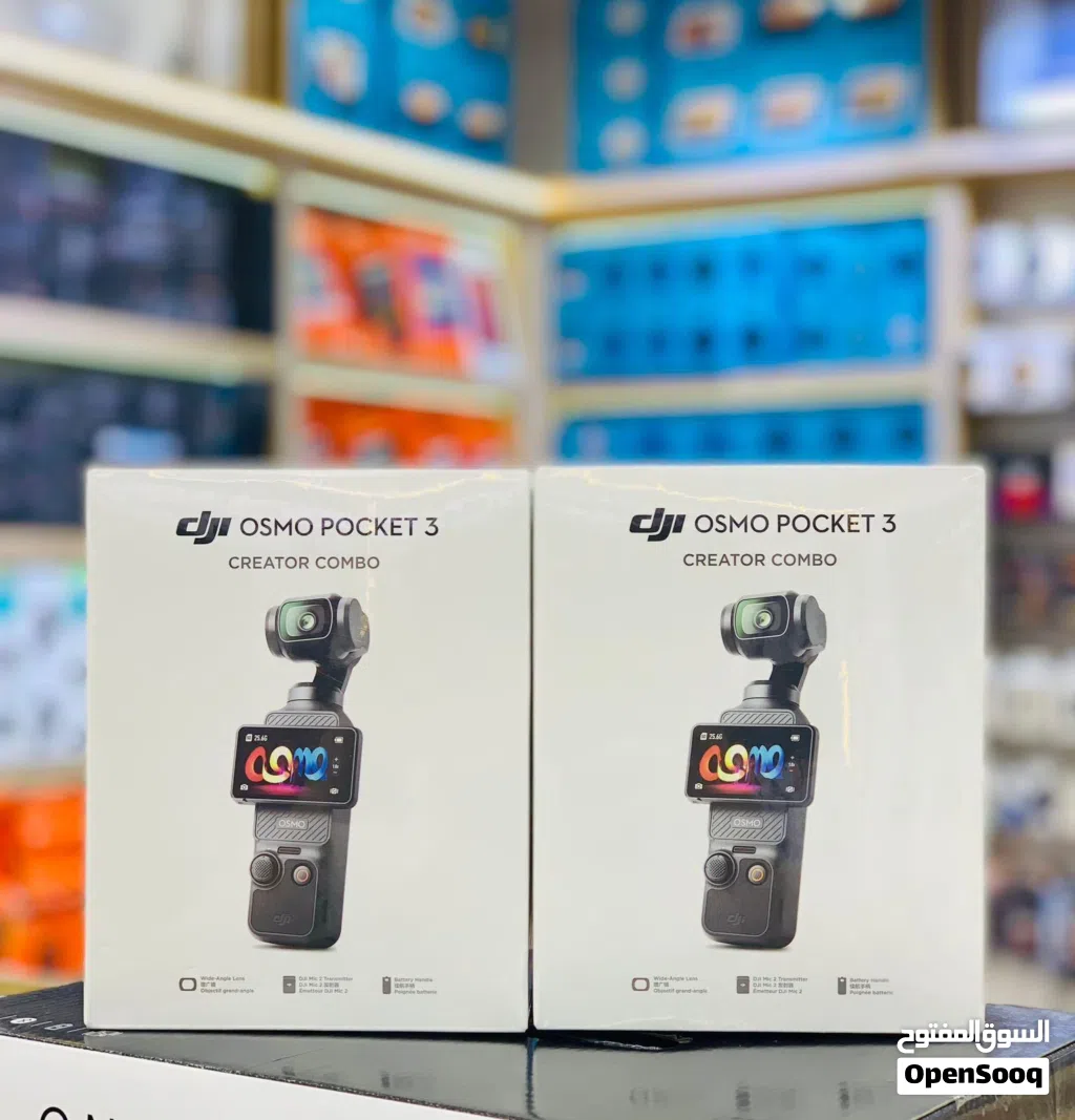الكاميرا الاحترافية DJI Pocket 3 creator compo استقرار، وضوح، وإبداع
