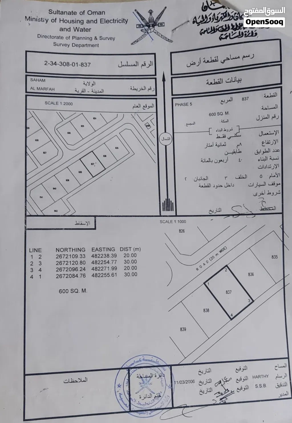 أرض سكينية للبيع بمنطقة المرفع بموقع ممتاز