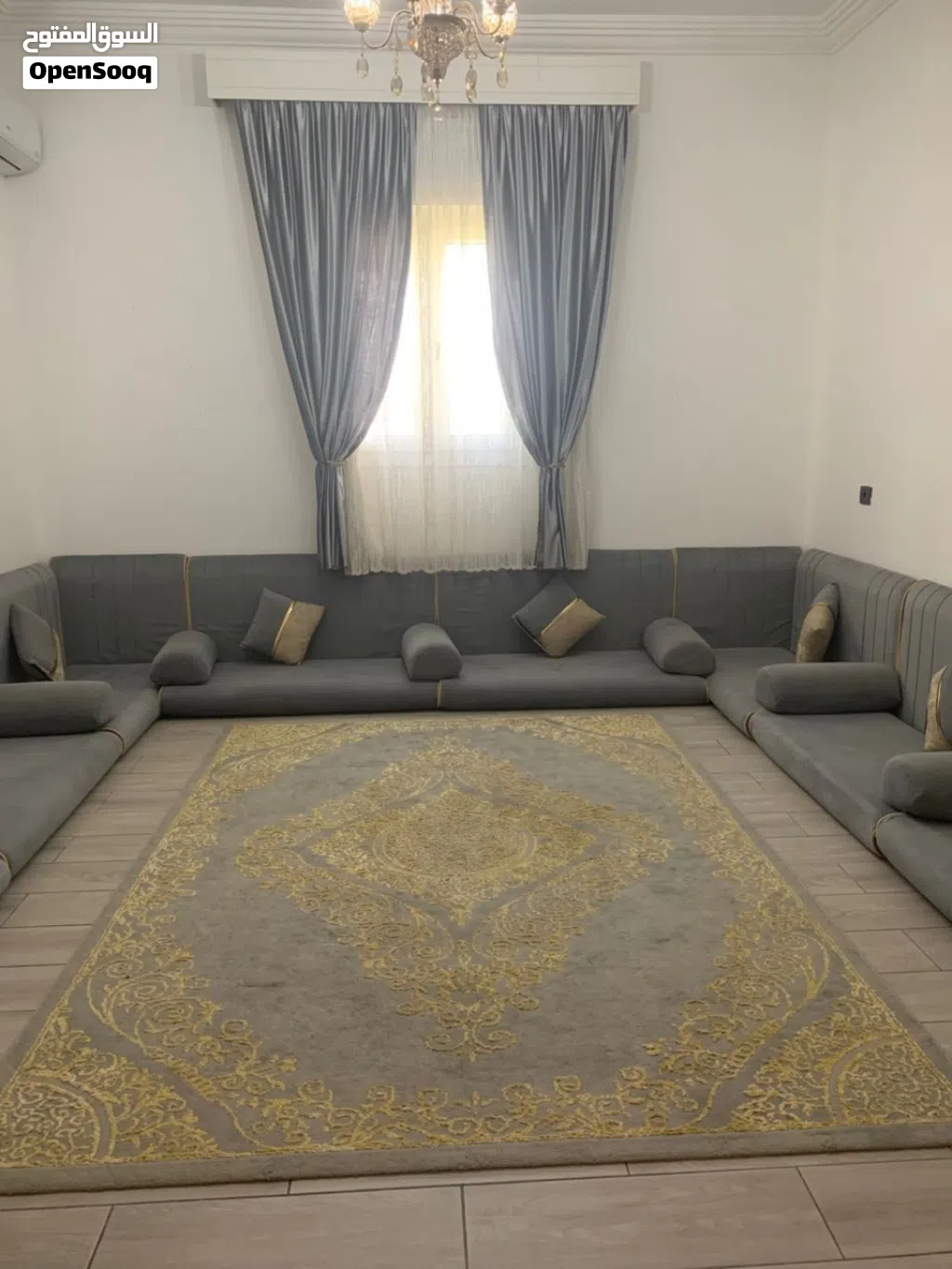 جلسة 3*4ماغير لوحة متع ستار /فرشات +ستار+بساط