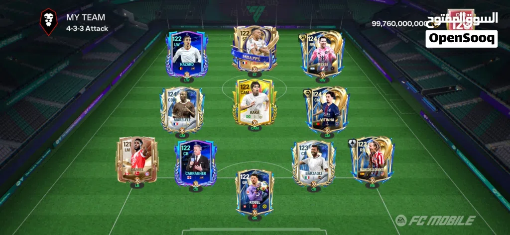 Fc mobile account Messi 124
