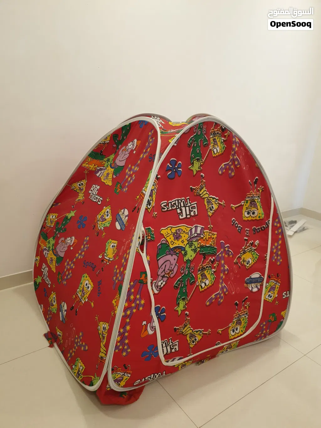 SpongeBob SquarePants Kids Play Tent 120 ×120cm خيمة ألعاب للأطفال (باب إسفنجي)