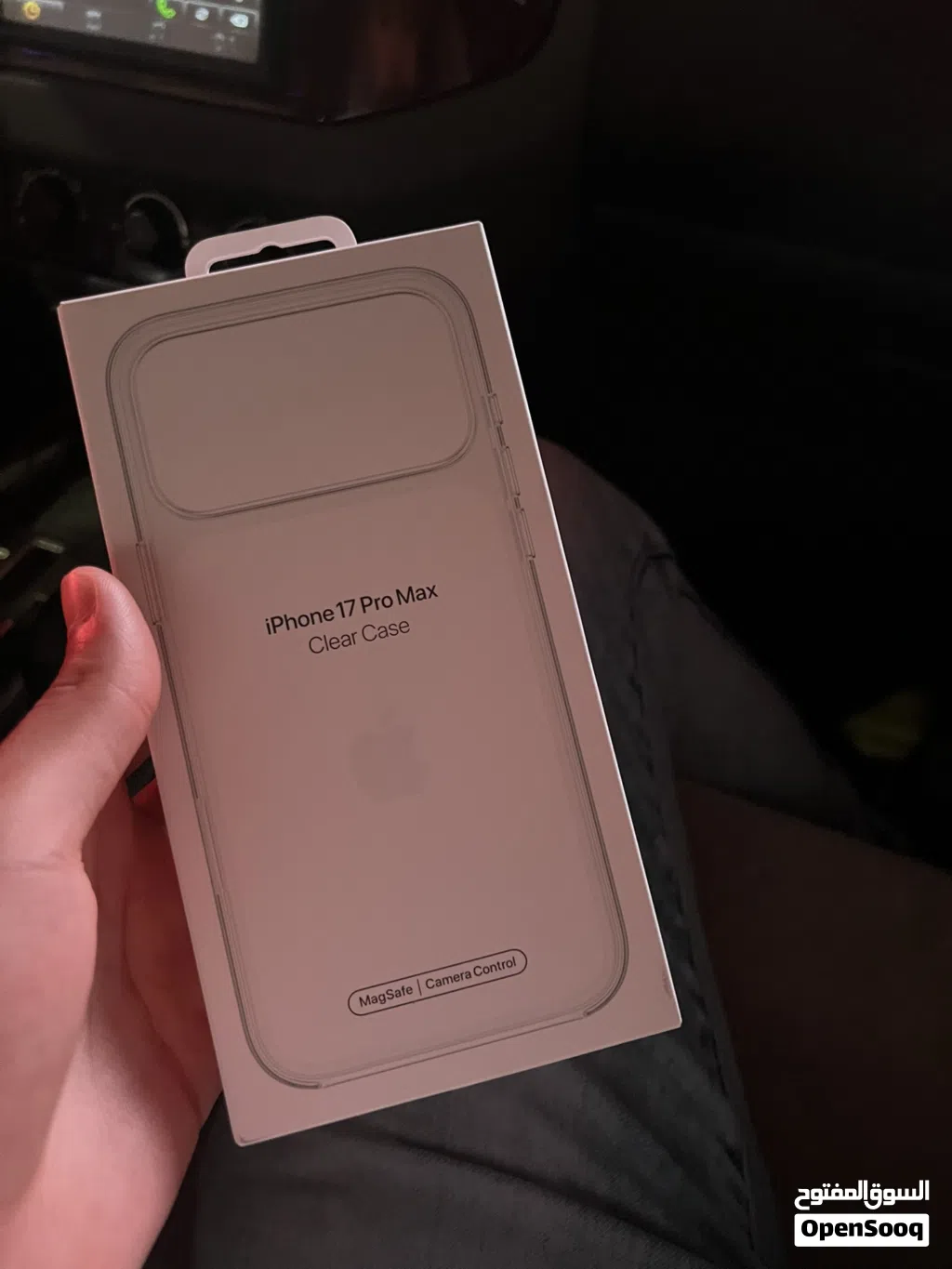 IPHONE 17 pro max Clear case Apple Original New for only 15.750kwd