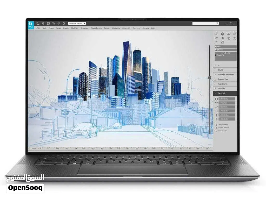 يُعد Dell Precision 5550 محطة عمل (Workstation) متنقلة تجمع بين الأداء الهندسي الفائق والتصميم فائق