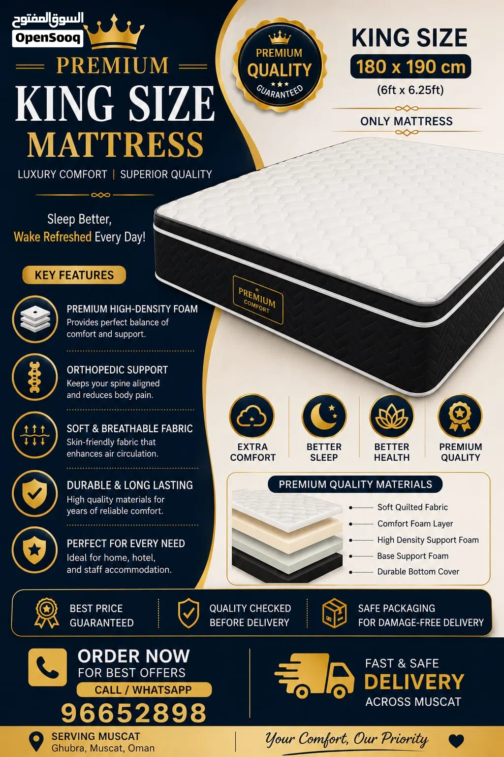 Medical Mattress, Pillow Top in all sizes