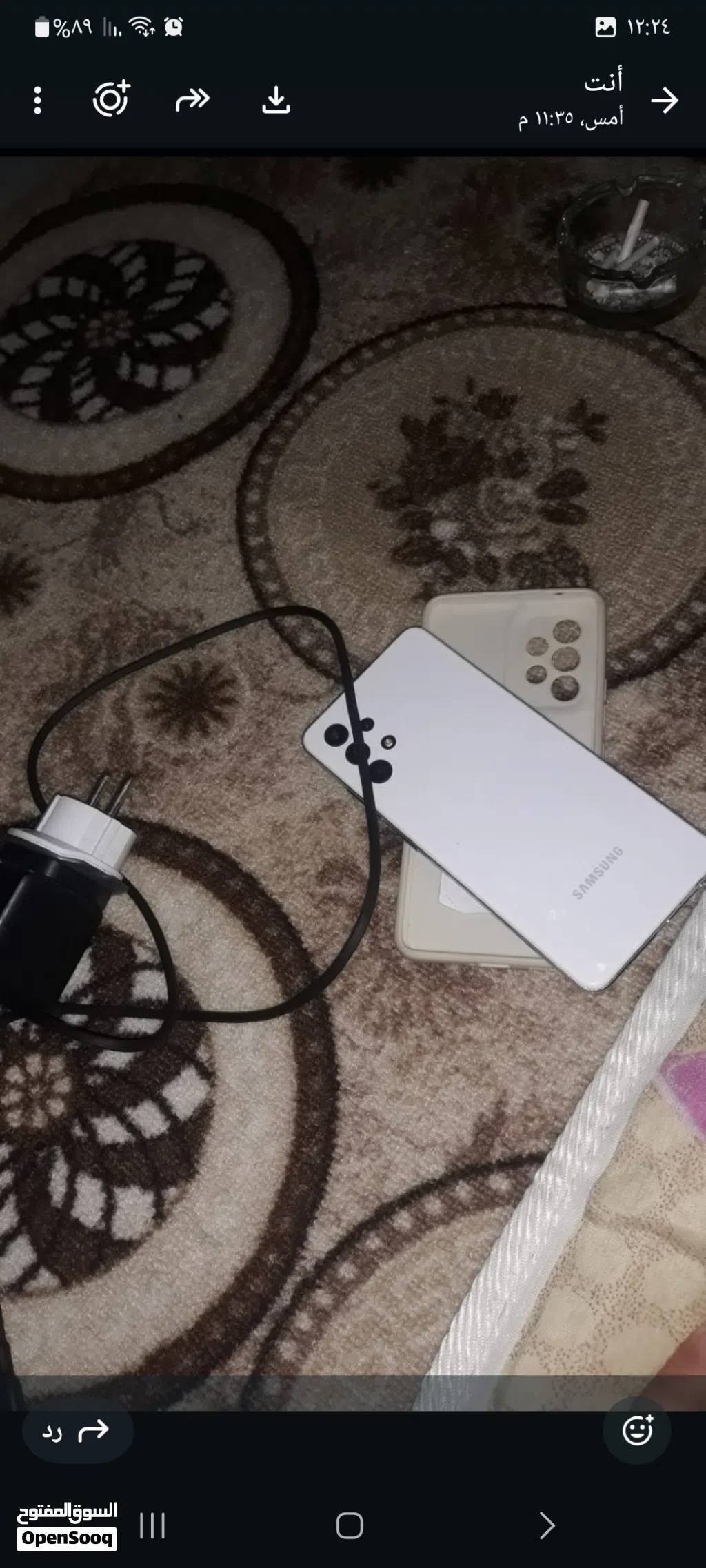 السلام عليكم هذا الجهاز اي 32 5 جي مقفول كفاله عامه الذاكره 128 ويا الشاحن والواير وحافظة