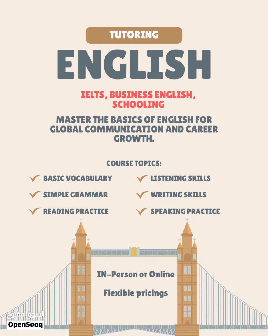 English teaching for IELTS, Business English and students grade 4 through 12. IGCSEs, As/A Levels