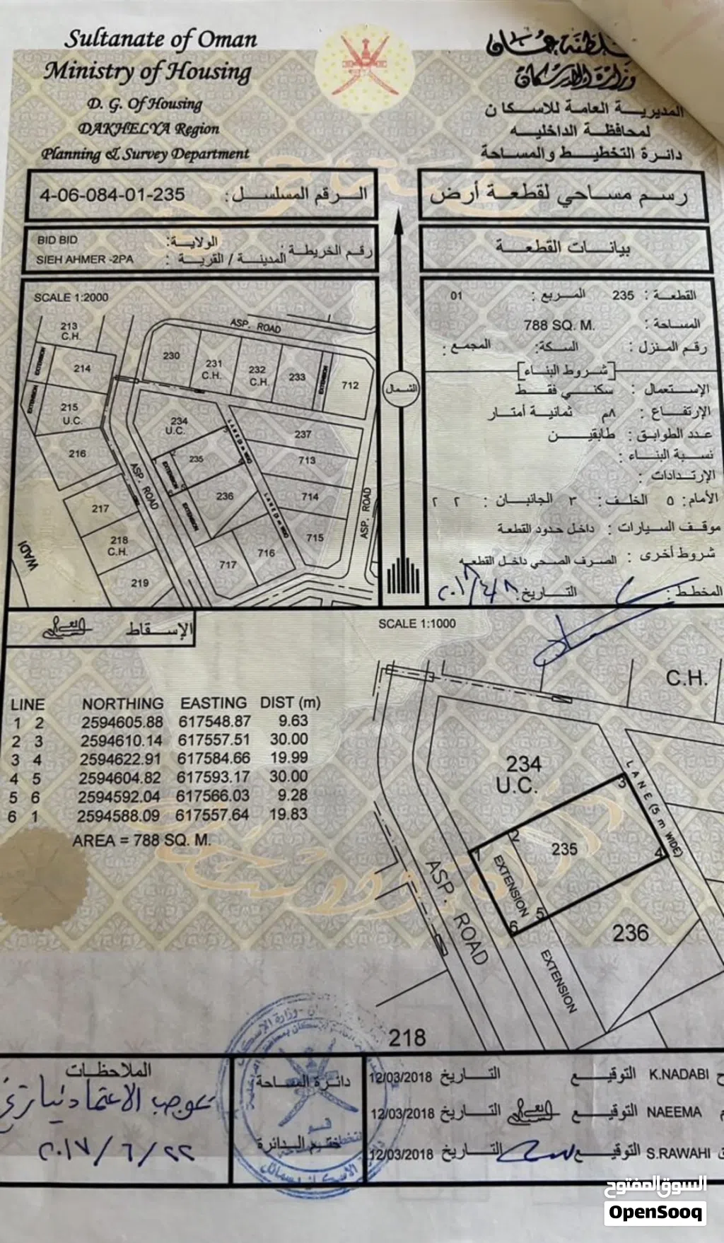 أنا المالك - للبيع أرض سكنية بمساحة كبيره في السيح الأحمر بولاية بدبد