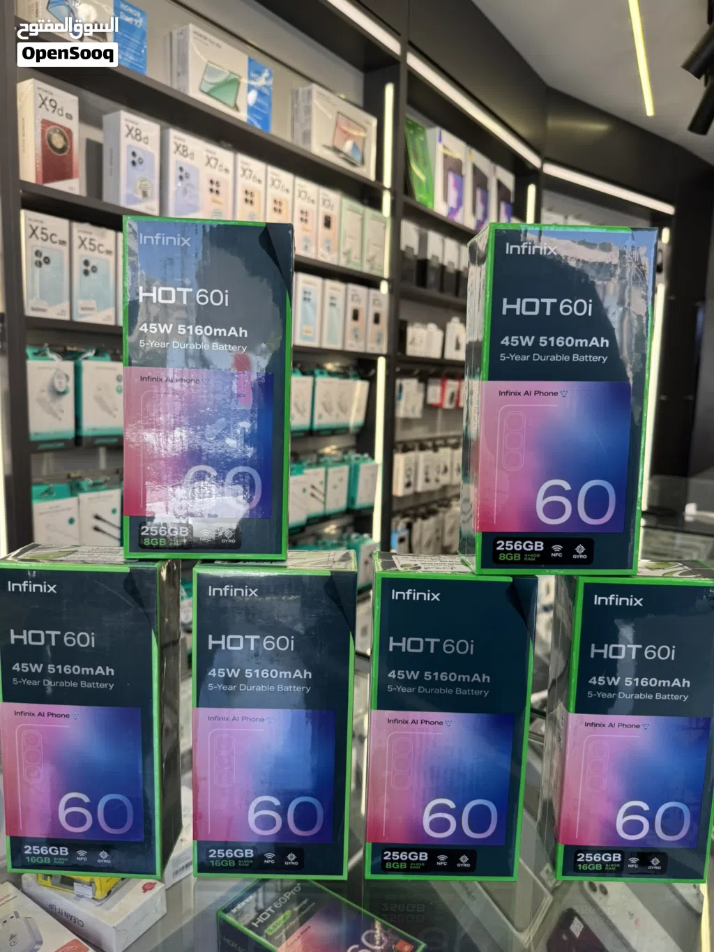 Infinix hot 60i 256gb 4/256 كفالة الوكيل مسكر
