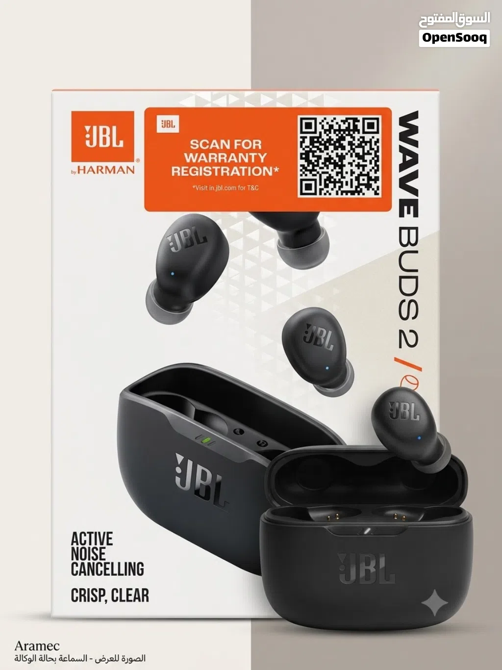 سماعة JBL Wave Buds 2 أصلية - استخدام يوم واحد فقط (البيع في بنغازي لا يوجد خدمة توصيل)