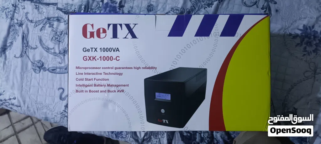 (الوصف مهم)ups getx 1000va جديد وي الكارتونه