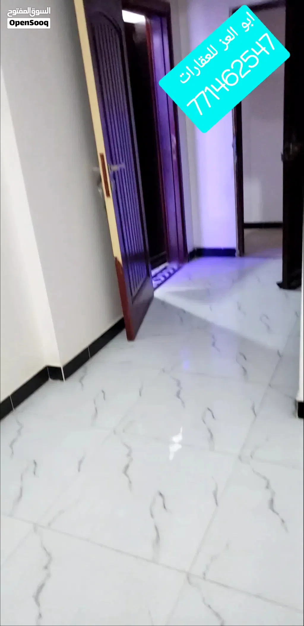شقه فخامه بامتياز سرميك لكس لايجار ثلا غرف وحمامين ومطبخ مدخلين